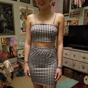 Gingham Two Piece Dress
